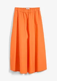Gonna midi in fresco misto lino, bonprix