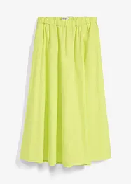 Gonna midi in fresco misto lino, bonprix