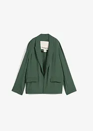 Blazer in misto viscosa crinkle strutturato, bonprix