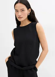 Top in misto viscosa crinkle, bonprix