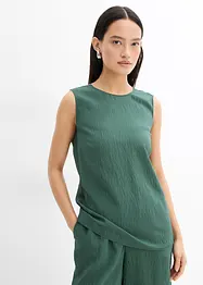 Top in misto viscosa crinkle, bonprix