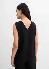 Top in misto viscosa crinkle, bonprix