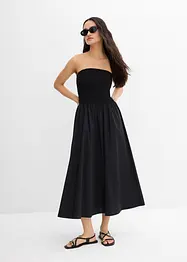 Abito midi con inserto smock, bonprix