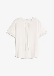 Maglia lunga con bordi in pizzo, bonprix