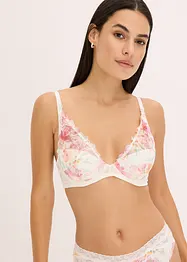 Reggiseno con coppe preformate e ricami stampati, bonprix