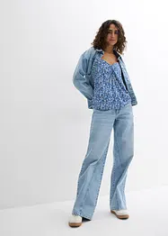 Top floreale in viscosa fluente, bonprix