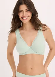 Reggiseno t-shirt non imbottito con ferretto e cotone biologico (pacco da 2), bonprix