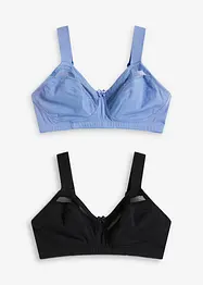 Reggiseno senza ferretto con cotone biologico (pacco da 2), bonprix