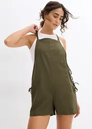 Tuta corta in misto lino leggero, bonprix
