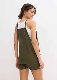 Tuta corta in misto lino leggero, bonprix