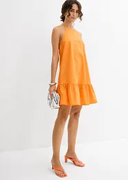 Miniabito con scollo all'americana in puro cotone biologico, bonprix
