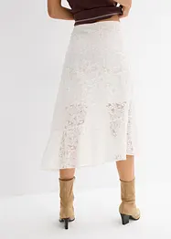 Gonna midi con pizzo, bonprix