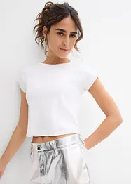 Maglia cropped a costine, bonprix