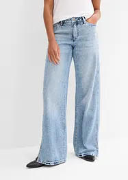Jeans straight, vita media, bonprix