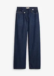 Jeans wide leg, vita media, bonprix