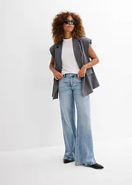 Jeans straight, vita media, bonprix