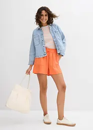 Shorts paper bag in misto lyocell fluente, bonprix