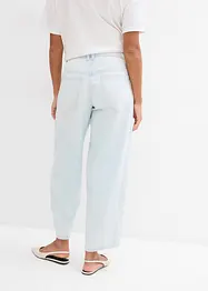 Jeans cropped a palloncino, vita media, bonprix