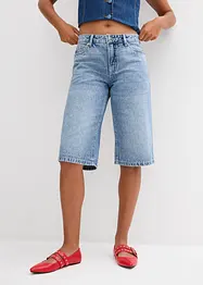 Bermuda in jeans, vita media, bonprix