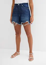 Shorts di jeans, vita alta, bonprix