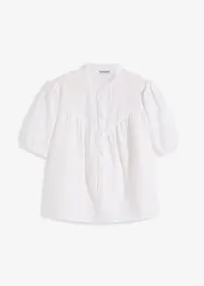 Blusa a maniche corte in mussola, bonprix