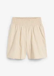 Shorts  con elastico in vita in seersucker di cotone, bonprix