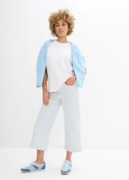 Pantaloni in twill con cinta comoda, bonprix