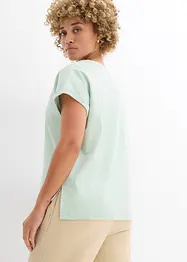 T-shirt asimmetrica in jersey di cotone pesante, bonprix