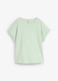 T-shirt asimmetrica in jersey di cotone pesante, bonprix