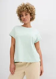 T-shirt asimmetrica in jersey di cotone pesante, bonprix