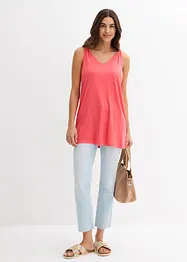 Top lungo in misto lino e viscosa, bonprix