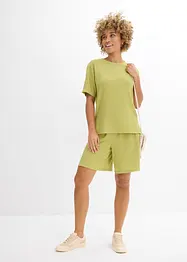 Maglia in crêpe stropicciato, bonprix