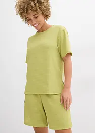 Maglia in crêpe stropicciato, bonprix