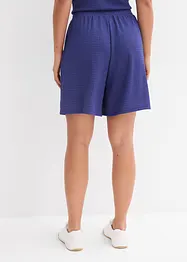 Shorts con elastico in vita in crêpe stropicciato, bonprix