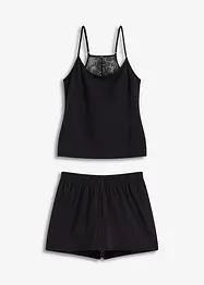 Pigiama estivo con pizzo sulla schiena, bonprix