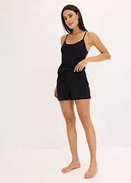 Pigiama estivo con pizzo sulla schiena, bonprix