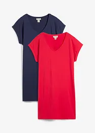 Abito in maglina di puro cotone biologico (pacco da 2), bonprix