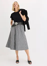 Gonna midi in puro cotone, bonprix