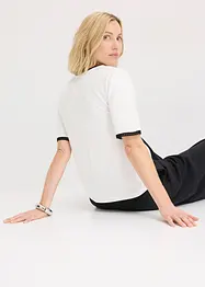 Maglia con bordo in pizzo, bonprix