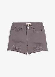 Shorts a vita alta in twill, bonprix