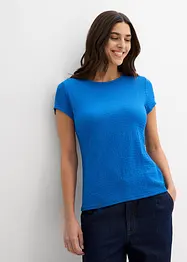 T-shirt in crêpe strutturato, bonprix