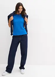 T-shirt in crêpe strutturato, bonprix