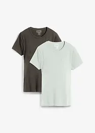 Maglia prémaman / da allattamento in cotone biologico (pacco da 2), bonprix