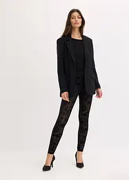 Leggings leggermente trasparenti con effetto burnout, bonprix