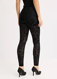 Leggings leggermente trasparenti con effetto burnout, bonprix