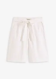 Shorts in twill con cintura da annodare, bonprix