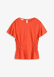 Maglia in  jersey crêpe con dettagli smock, bonprix