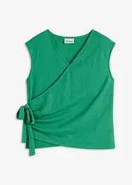 Maglia in jersey crêpe con effetto a portafoglio, bonprix