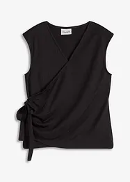 Maglia in jersey crêpe con effetto a portafoglio, bonprix