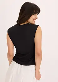 Maglia in jersey crêpe con effetto a portafoglio, bonprix